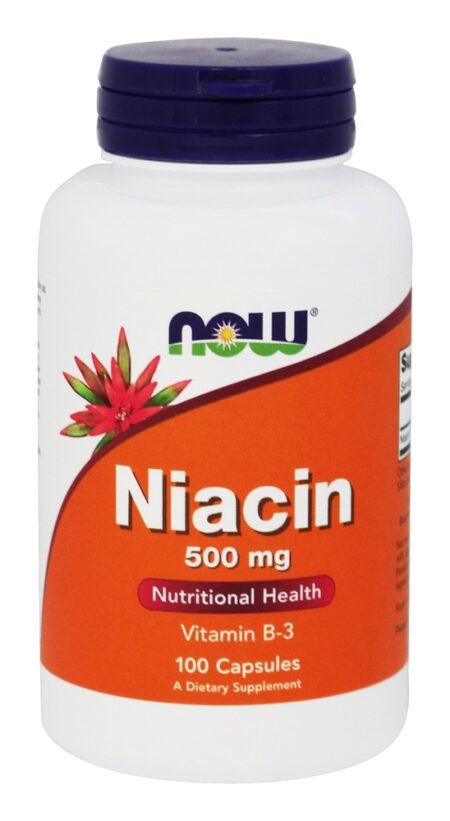 Niacina Vitamina B3 500 mg. - Cápsulas 100 NOW Foods