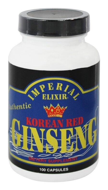 Ginseng Vermelho Coreano 600 mg. - Cápsulas 100 Imperial Elixir