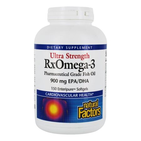 Fatores Ultra RxOmega-3 EPA / DHA 900 mg. - 150 Natural Factors entérico Natural Factors