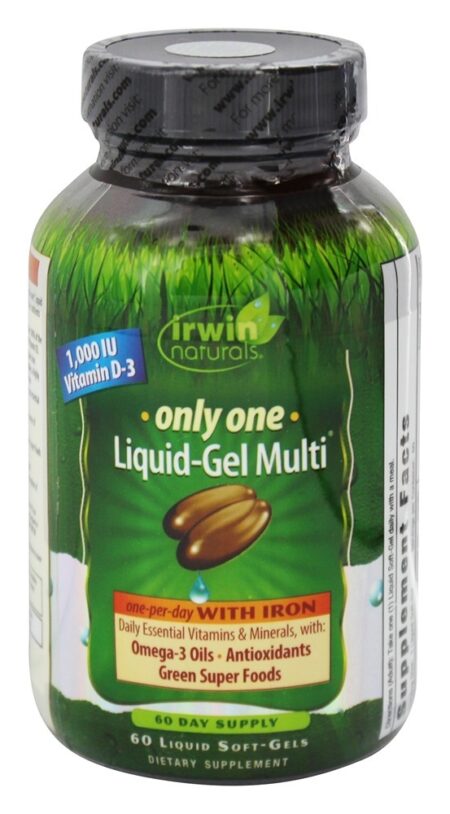 Apenas um Multi-Gel Líquido com Ferro - 60 Softgels Irwin Naturals