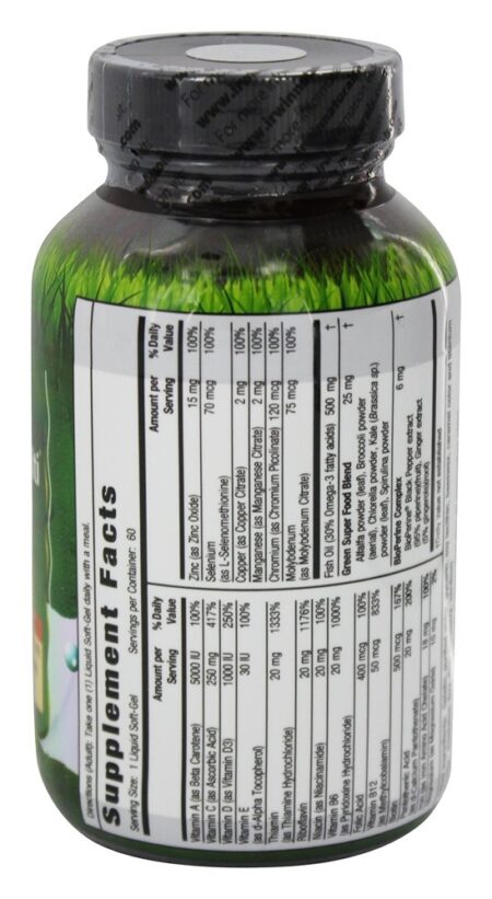 Apenas um Multi-Gel Líquido com Ferro - 60 Softgels Irwin Naturals - Image 2