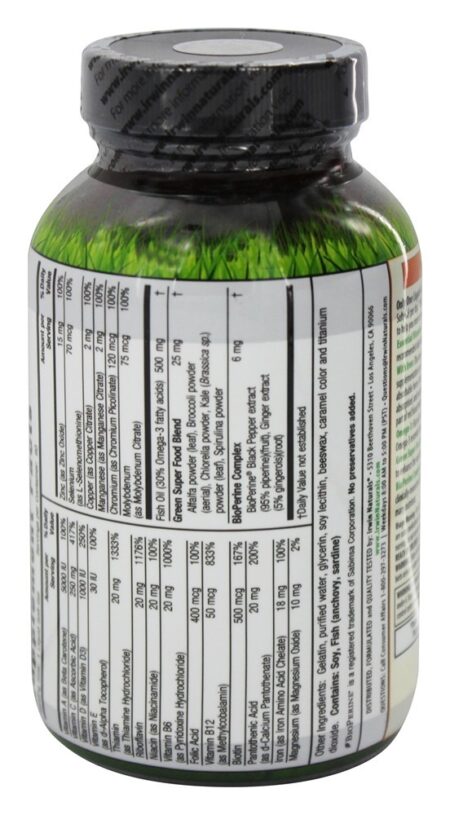 Apenas um Multi-Gel Líquido com Ferro - 60 Softgels Irwin Naturals - Image 3