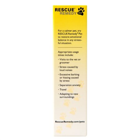 Resgate Remédio Pet Natural Stress Relief para conta-gotas de animais de estimação - 20 ml. Bach - Image 4