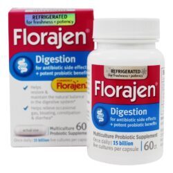 Suplemento Probiótico Multi-Cepas para Digestão 15 Bilhões de UFC - Cápsulas 60 Florajen