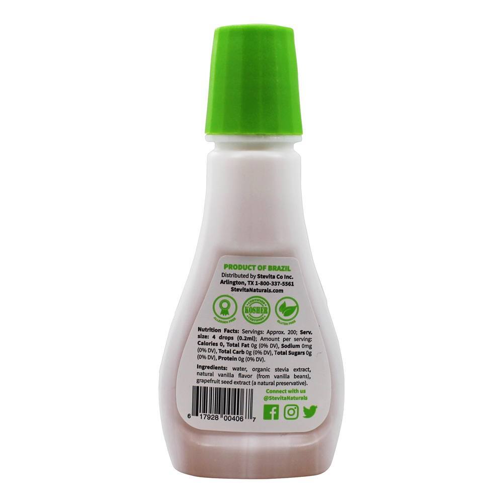 Avelã Orgânica Stevia Liquid Blaze Baunilha Bliss - 1.35 fl. oz. Stevita - Imagem 2