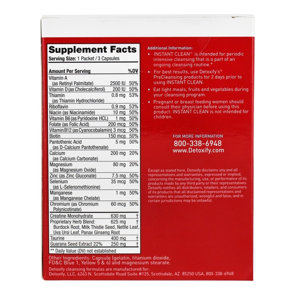 Instante Limpar De ervas Limpar com Metaboost - Cápsulas 3 Detoxify Brand - Imagem 2