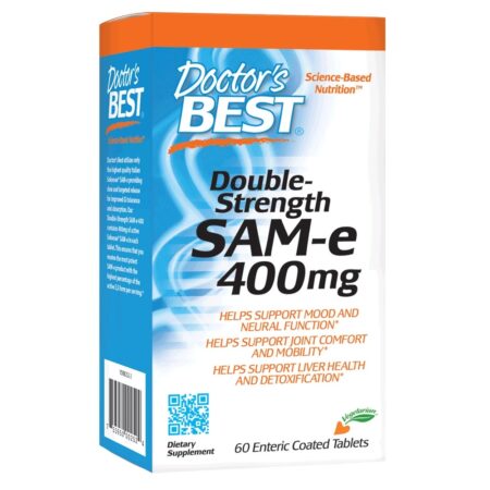 SAM-e 400 Potência Dupla 400 mg. - 60 Comprimidos com Doctor's Best entérico Doctor's Best