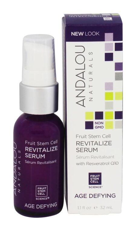 Idade Desafiando Revitalizar Soro com Resveratrol Q10 - 1.1 fl. oz. Andalou Naturals