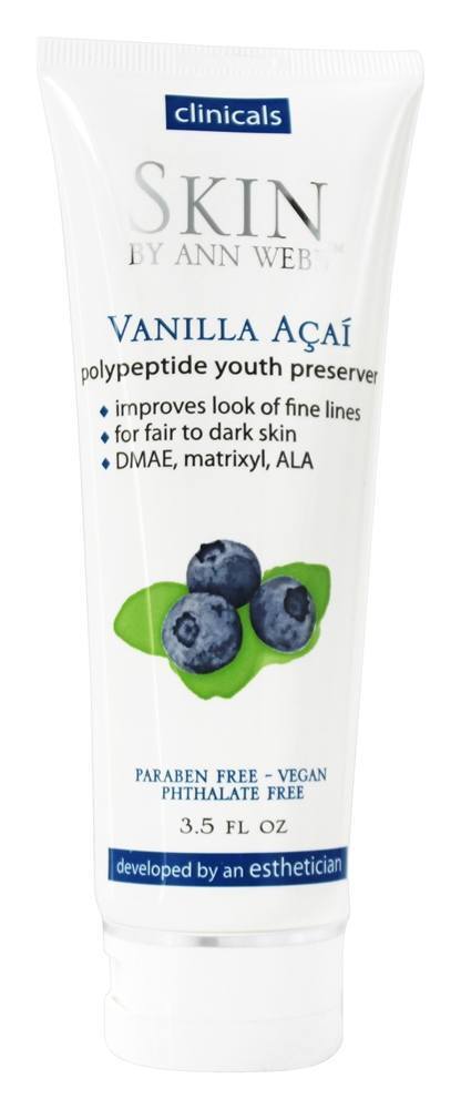 Creme de Noite de Preservação da Polietileno da Juventude da Organics da Pele de Baunilha para Rosto - 3.5 fl. oz. Skin