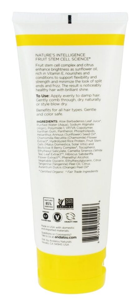 Brilhante Brilhar Denominar Gel Girassol & Cítrico - 6.8 oz. Andalou Naturals - Image 2