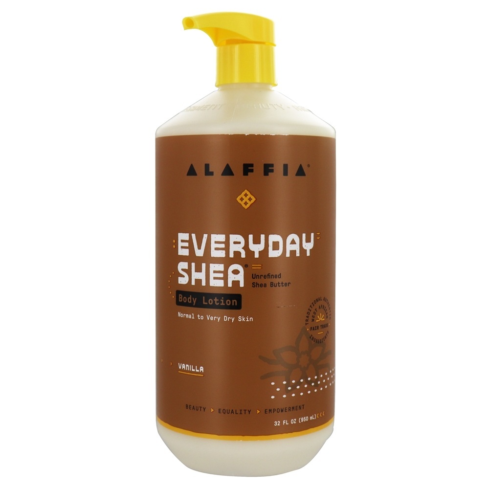 Everyday Shea Loção Corporal Hidratante Loção Corporal – 32 fl. oz. Alaffia — foto 1 Everyday Shea Loção Corporal Hidratante Loção Corporal - 32 fl. oz. Alaffia