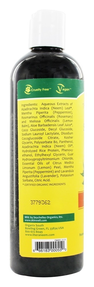 Theraneem Couro cabeludo Therape Xampu - 12 fl. oz. Organix South - Imagem 2