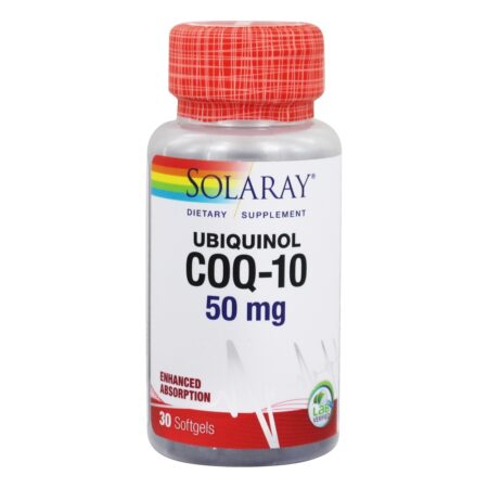 Ubiquinol CoQ-10 50 mg. - 30 Softgels Solaray