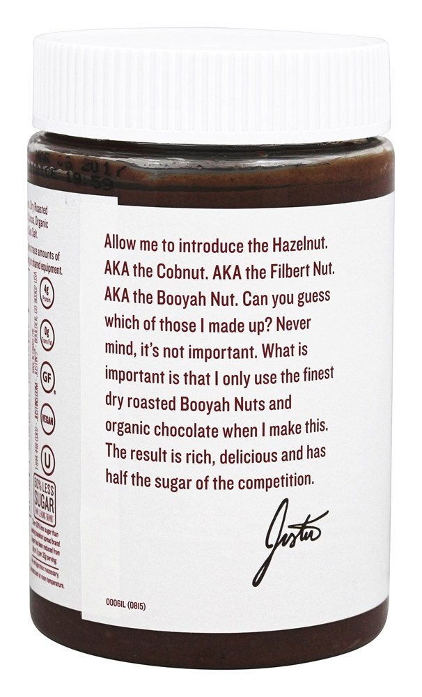 Mistura De Avelã Com Chocolate - 16 oz. Justin's Nut Butter - Imagem 3