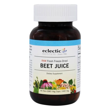 Suco de Beterraba Fresco Liofilizado 440 mg. - Cápsulas vegetarianas 90 Eclectic Institute