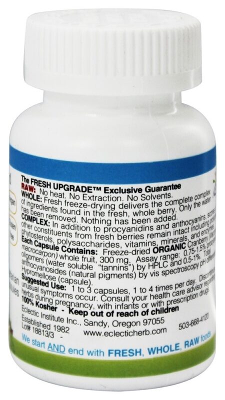 Oxicoco Fresco Cru Congelar-Secas 300 mg. - Cápsulas vegetarianas 90 Eclectic Institute - Image 2