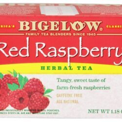 Erva Chá Todos Natural Cafeína Livre Vermelho Framboesa - 20 Saquinhos de Chá Bigelow Tea