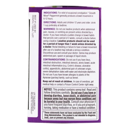 Peppermint de chá de ervas de hortelã pimenta movimento orgânico suave - 16 Saquinhos de Chá Traditional Medicinals - Imagem 4