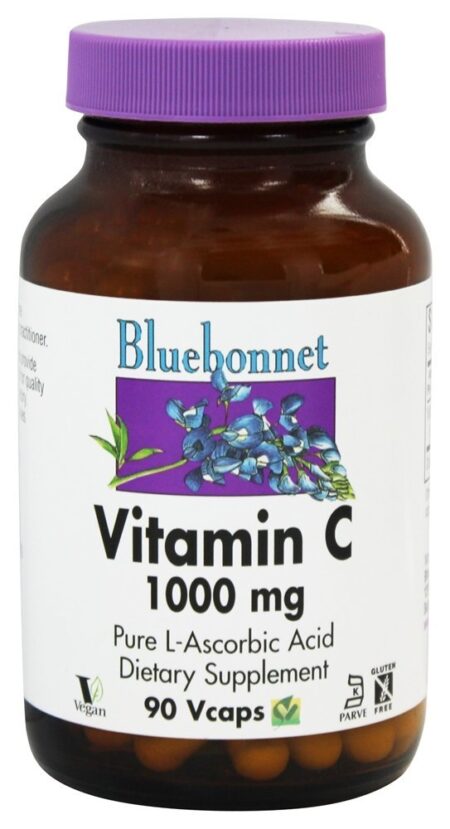 Vitamina C Pure Ácido L-Ascórbico 1000 mg. - Cápsulas vegetarianas 90 Bluebonnet Nutrition