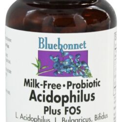 Acidophilus Mais FO Leite-Livre Probiotic - Cápsulas vegetarianas 100 Bluebonnet Nutrition
