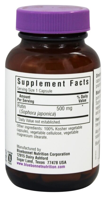 Rutina 500 mg. - Cápsulas vegetarianas 50 Bluebonnet Nutrition - Image 2