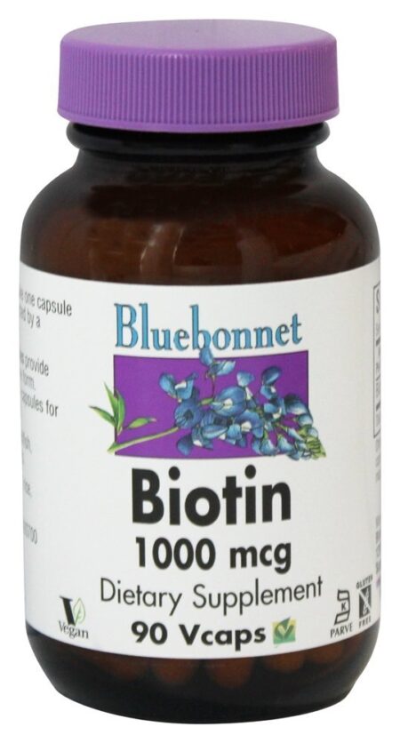 Biotina 1000 mcg. - Cápsulas vegetarianas 90 Bluebonnet Nutrition