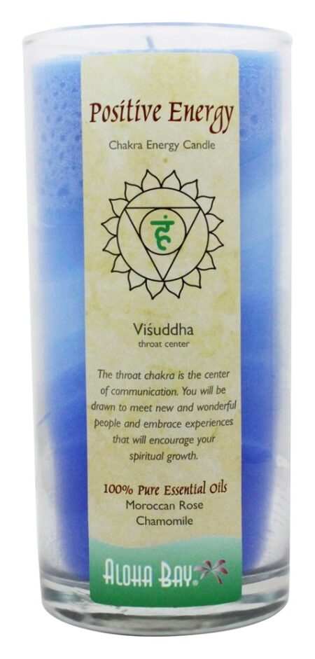 Energia positiva do frasco da vela da energia de Chakra - 11 oz. Aloha Bay