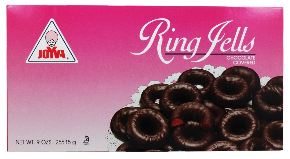 Anéis de Geléia com Cobertura de Chocolate - 9 oz. Joyva
