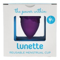 Copo menstrual reutilizável modelo 1 para roxo claro Lunette