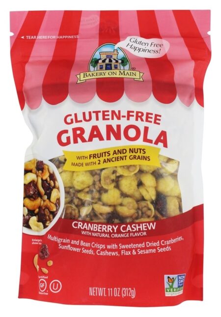 Caju de amêndoa de granola sem glúten - 11 oz. Bakery On Main