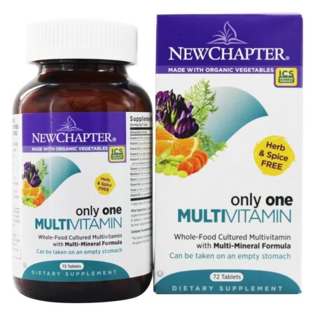 Apenas um multivitamínico de alimentos integrais com fórmula multi-mineral - 72 Tablets New Chapter