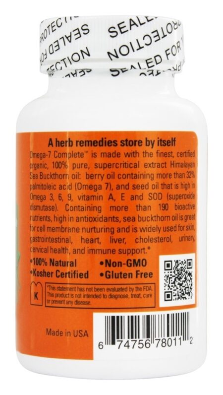 Omega-7 Completo Mistura de Óleo de Espinheiro Marítimo 500 mg. - 60 Softgels Seabuck Wonders - Image 3