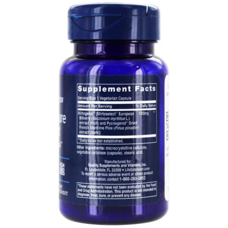 Suporte para pressão ocular com Mirtogenol - Cápsulas vegetarianas 30 Life Extension - Imagem 2