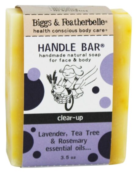 Manusear Bar Feito à mão Natural Sabão Lavanda, Chá árvore & Alecrim Essencial óleos - 3.5 oz. Biggs & Featherbelle