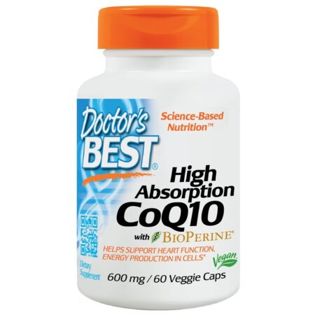 CoQ10 de Alta Absorção com BioPerina 600 mg. - Cápsulas vegetarianas 60 Doctor's Best