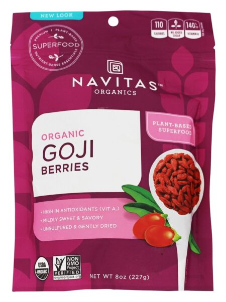 Goji Berry Desidratada Orgânica - 8 oz. Navitas Organics