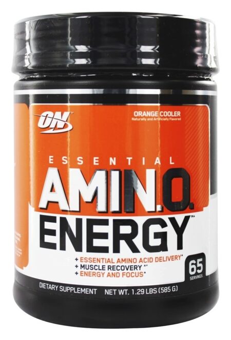 AmiN.O Essencial. Refrigerador de Laranja de Energia 65 Porções - 1.29 lbs. Optimum Nutrition