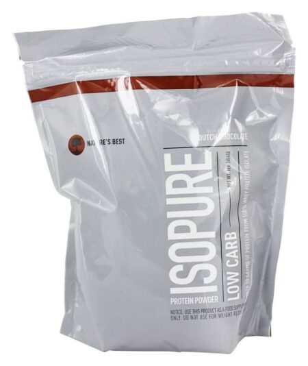 Isopure Baixo Carb Sabor Chocolate Holandês - 1 lb. Nature's Best