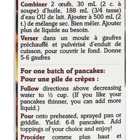 Waffle sem glúten e panqueca – 21 oz. Namaste Foods — foto 3