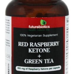 Framboesa Cetona & Chá Verde 100 % Suplemento Vegetariano 300 mg. - Cápsulas vegetarianas 60 Futurebiotics