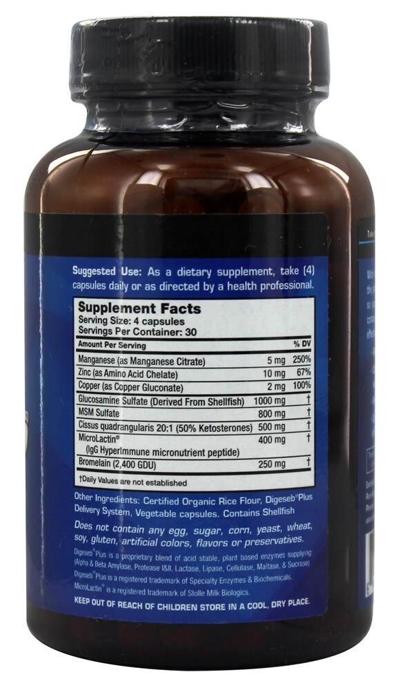 Ajudar 4 Articulações com Cissus - Cápsulas 120 Pure Advantage - Imagem 2