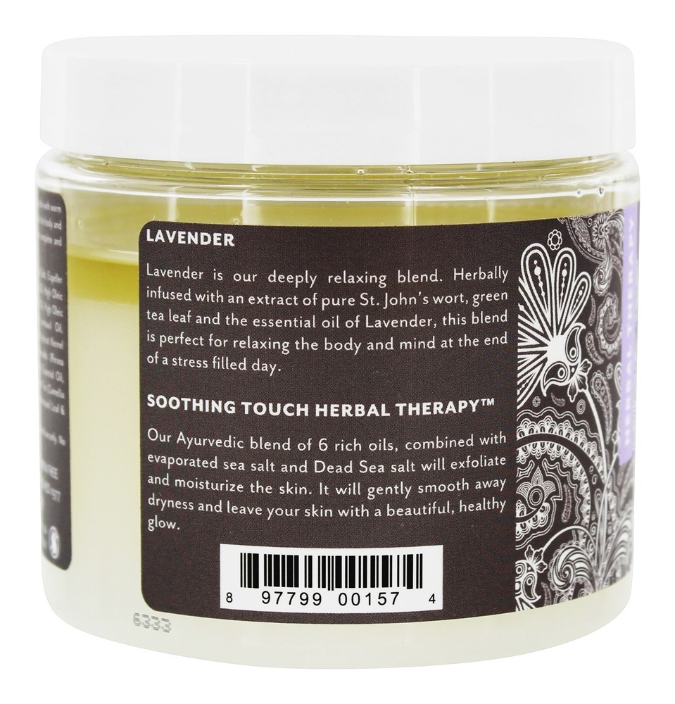 De ervas Sal Esfregar Acalmando Lavanda - 20 oz. Soothing Touch - Imagem 3