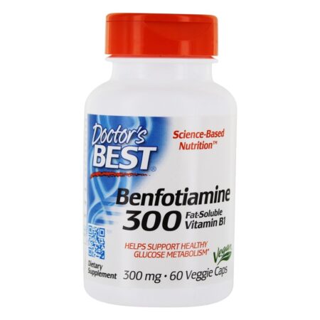 Benfotiamina Vitamina B1 Solúvel em Gordura 300 mg. - 60 Cápsula (s) vegetal (s) Doctor's Best