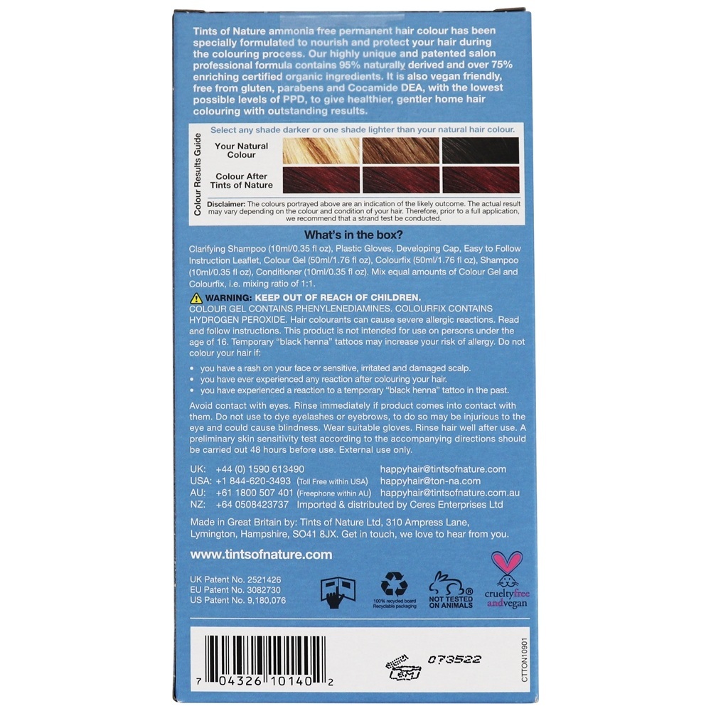 Condicionamento Permanente Cor do Cabelo 4RR Terra Vermelha - 4.4 fl. oz. Tints Of Nature - Imagem 4