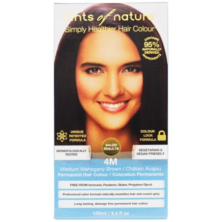 Condicionamento Permanente Cor do Cabelo 4M Médio Mogno Castanho - 4.4 fl. oz. Tints Of Nature