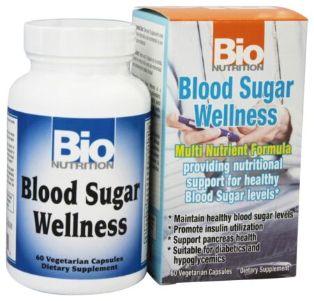 Blood Sugar Wellness Para Manutenção de Glicose - Cápsulas vegetarianas 60 Bio Nutrition