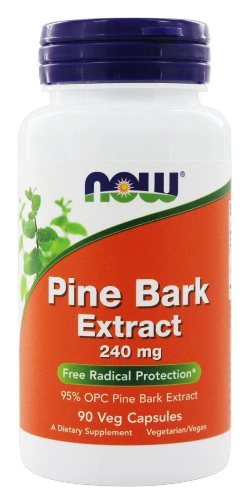 Extrato de casca de pinheiro 240 mg. - Cápsulas vegetarianas 90 NOW Foods