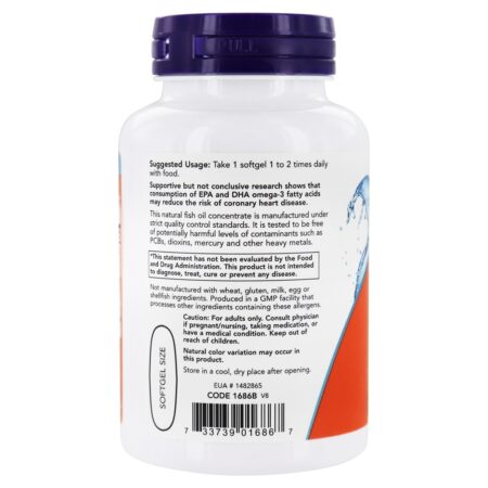 Tri-3D Omega Suporte Cardiovascular - 90 Softgels NOW Foods - Image 3