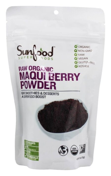 Maqui Orgânico em Pó 113.4 g. - 4 oz. Sunfood Superfoods