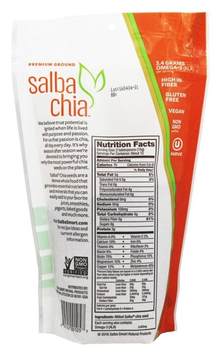 Salba Chia Prêmio Terreno - 6.4 oz. Salba Smart - Image 2